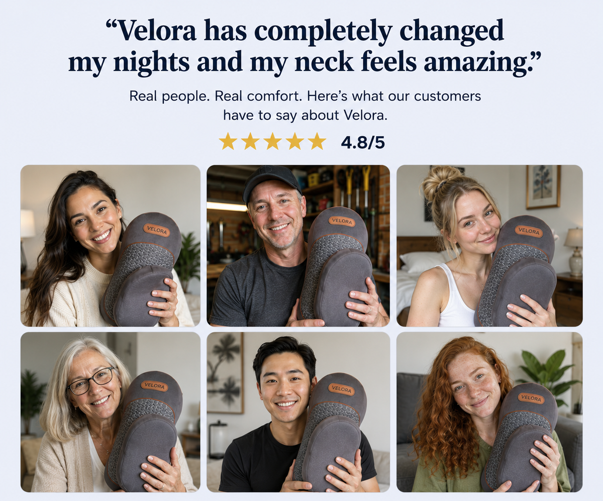 A More Relaxed Neck in 15 Minutes With
Velora™