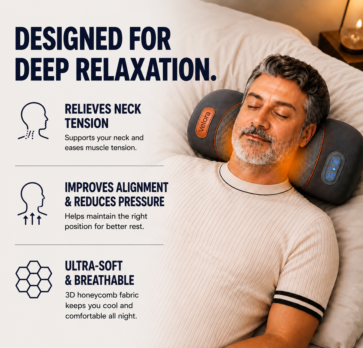 A More Relaxed Neck in 15 Minutes With 
Velora™